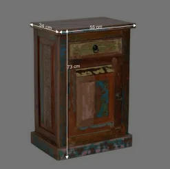 Wohnen Shabby Chic Möbel*Shabby Bad Kombination in Bunt - Jamaica (vierteilig)