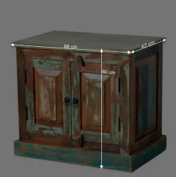 Wohnen Shabby Chic Möbel*Shabby Bad Kombination in Bunt - Jamaica (vierteilig)