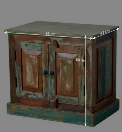 Wohnen Shabby Chic Möbel*Shabby Badmöbel aus Recyclingholz - Jamaica (fünfteilig)