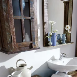 Wohnen Shabby Chic Möbel*Shabby Badmöbel aus Recyclingholz - Jamaica (fünfteilig)