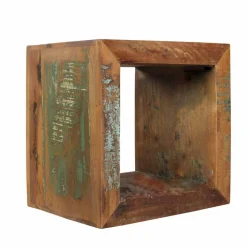 Wohnen Shabby Chic Möbel*Shabby Chic Ablagetisch Dencig in Würfelform halboffen