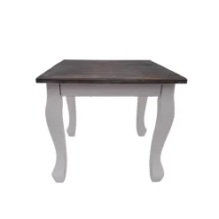 Wohnen Shabby Chic Möbel*Shabby Chic Couchtisch Pascan in Weiß Grau