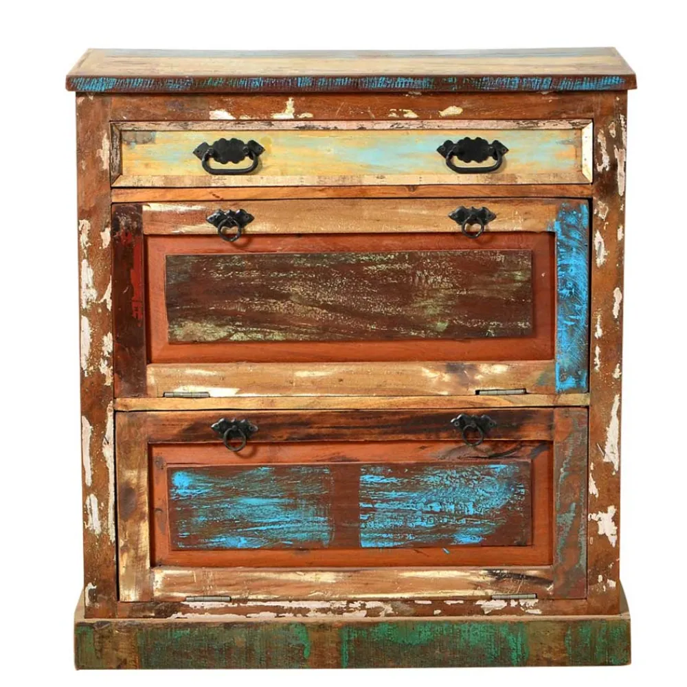 Wohnen Shabby Chic Dielenmöbel Set - Jamaica (fünfteilig)