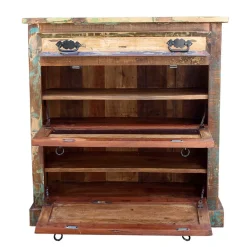 Wohnen Shabby Chic Dielenmöbel Set - Jamaica (fünfteilig)