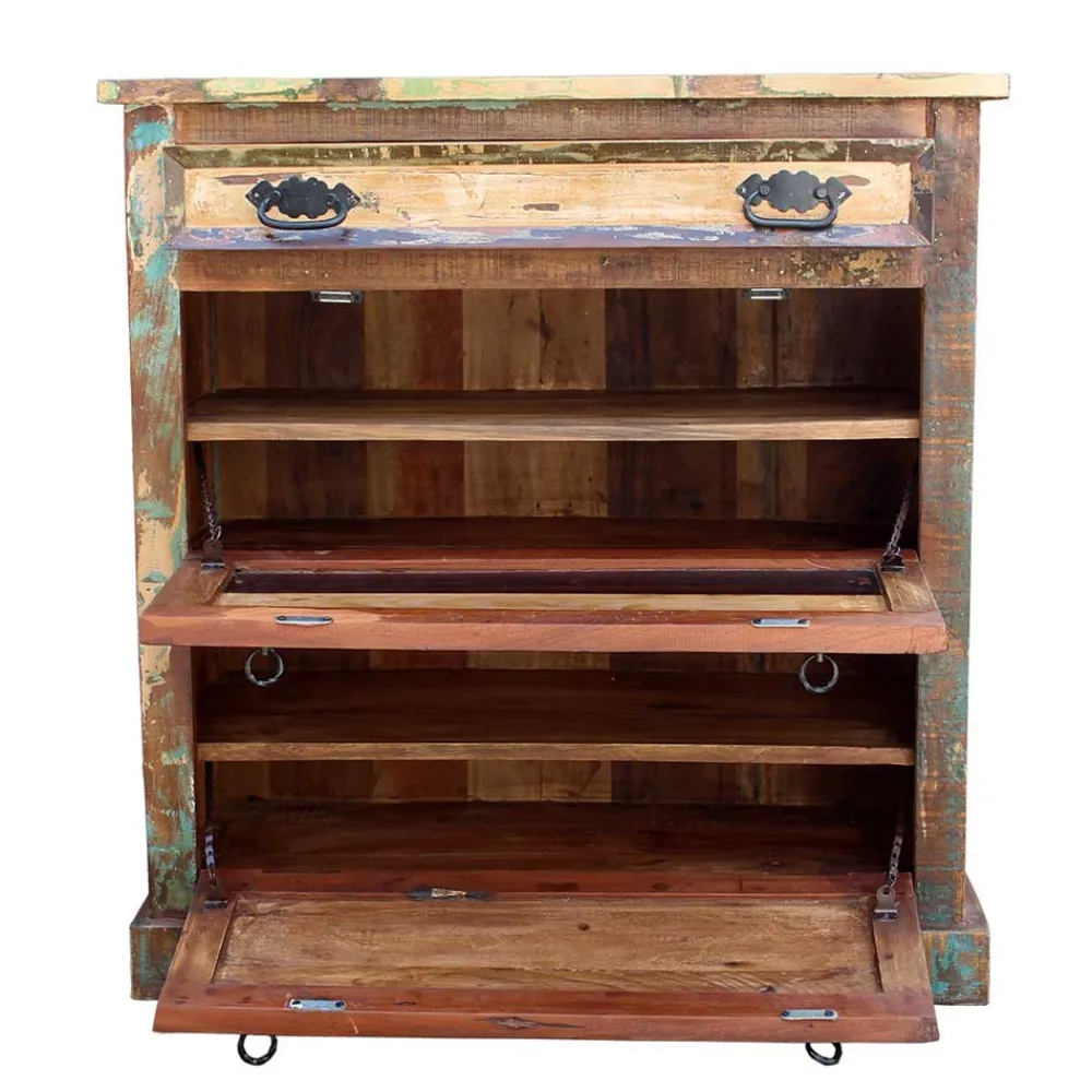 Wohnen Shabby Chic Dielenmöbel Set - Jamaica (fünfteilig)