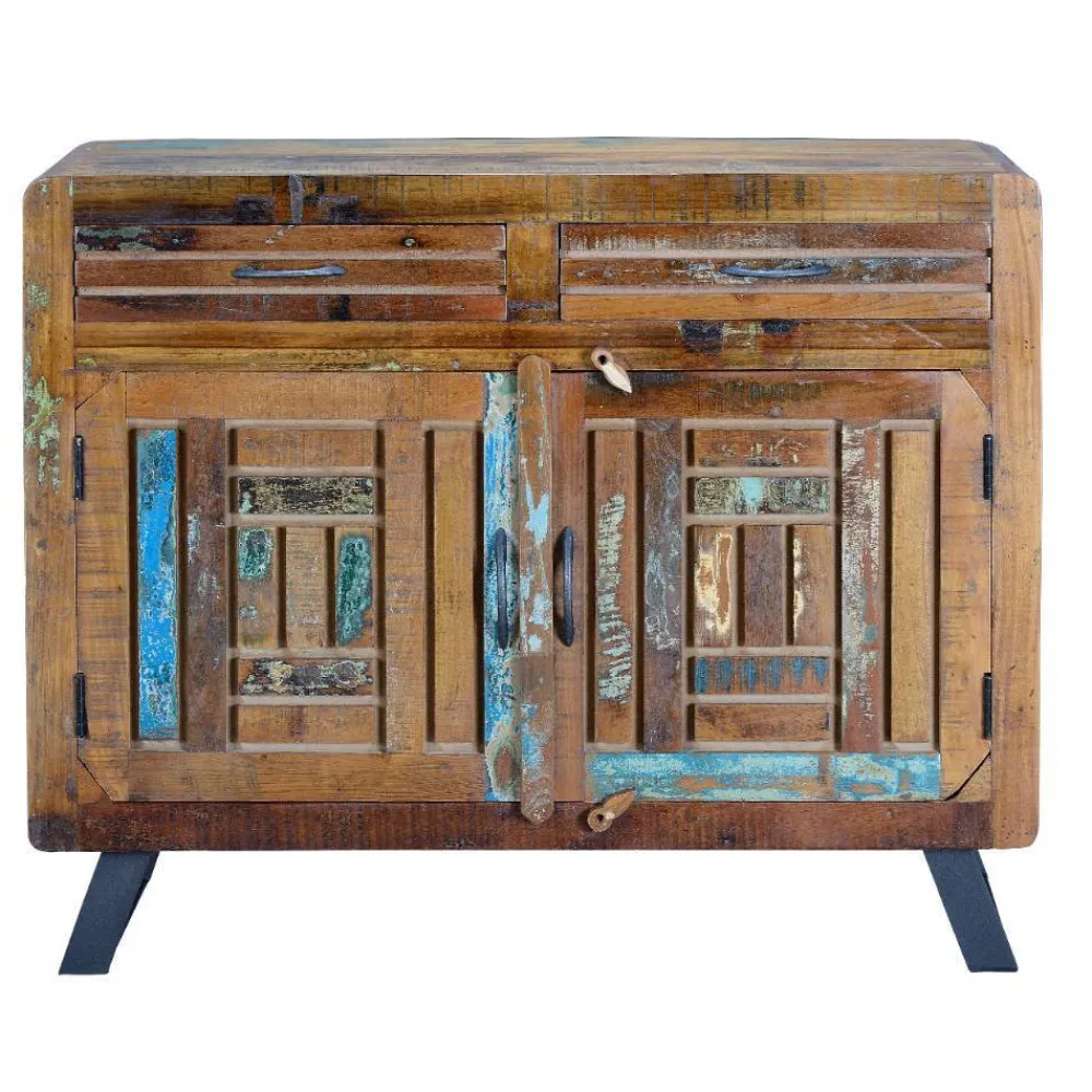 Wohnen Shabby Chic Kombi-Kommode aus Recyclingholz - Tunar