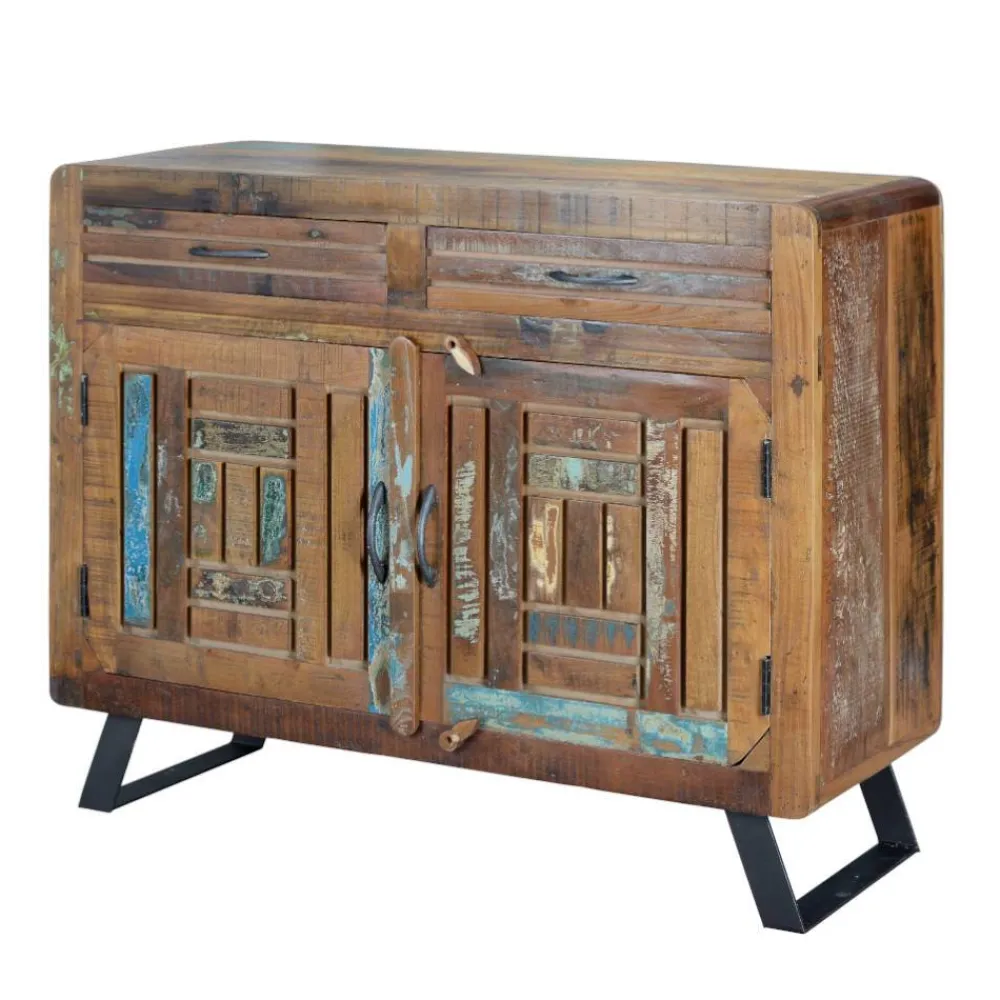 Wohnen Shabby Chic Kombi-Kommode aus Recyclingholz - Tunar