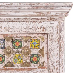 Wohnen Shabby Chic Kommode in Antikweiß - Mirell