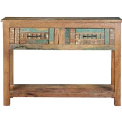 Wohnen Shabby Chic Konsolentisch aus Recyclingholz - Tunar