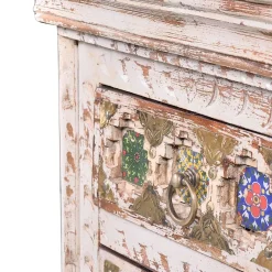 Wohnen Shabby Chic Nachtkommode in Antikweiß - Mirell