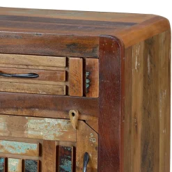 Wohnen Shabby Chic Nachtkommode aus Recyclingholz - Tunar