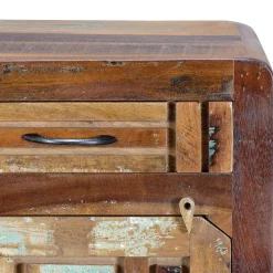 Wohnen Shabby Chic Nachtkommode aus Recyclingholz - Tunar