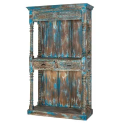 Wohnen Esszimmerregale|Regale*Shabby Chic Regal in unregelmäßgem Blau lackiert - Emrene
