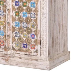 Wohnen Orientalische Möbel|Shabby Chic Möbel*Shabby Chic Schrank in Antikweiß - Mirell