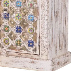 Wohnen Orientalische Möbel|Shabby Chic Möbel*Shabby Chic Sideboard in Antikweiß - Mirell