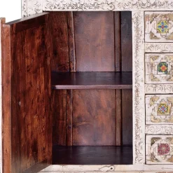 Wohnen Orientalische Möbel|Shabby Chic Möbel*Shabby Chic Sideboard in Antikweiß - Mirell