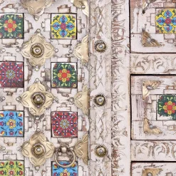 Wohnen Orientalische Möbel|Shabby Chic Möbel*Shabby Chic Sideboard in Antikweiß - Mirell