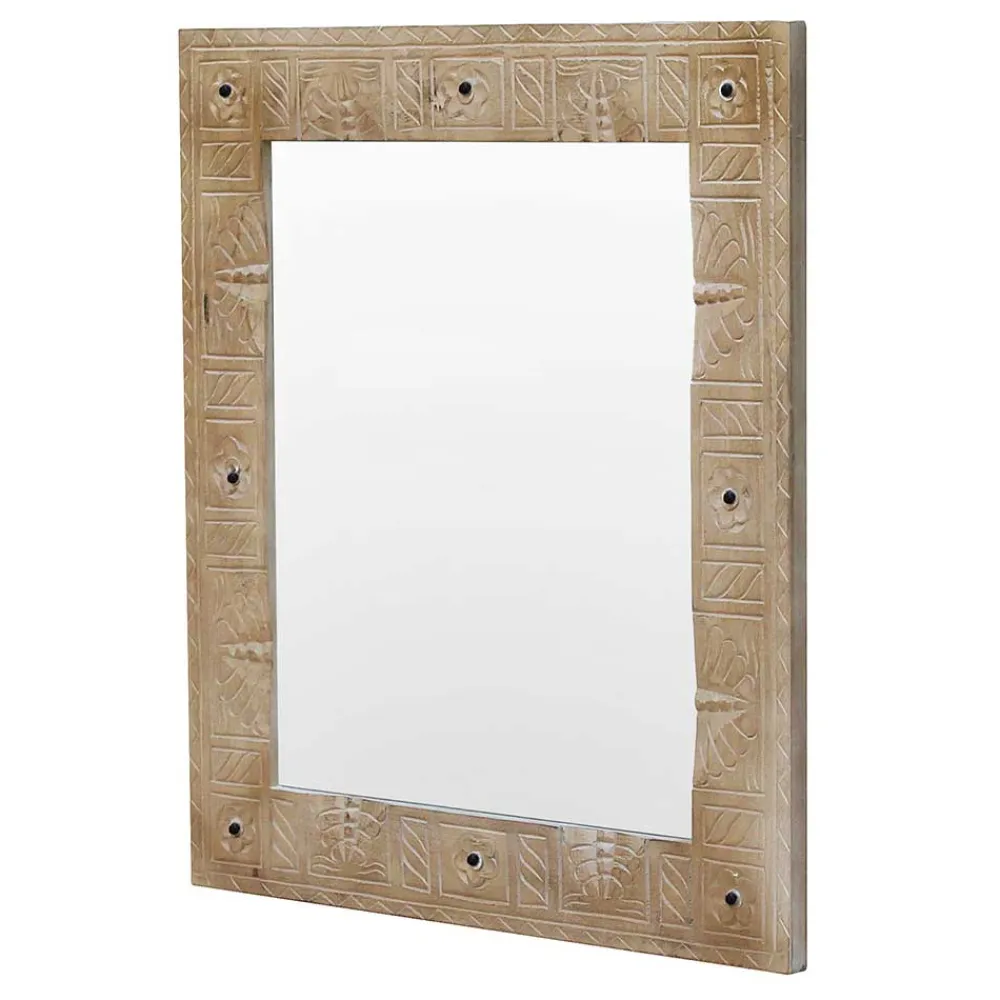 Wohnen Shabby Chic Spiegel 68x79x8 cm - Abid