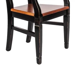 Wohnen Shabby Chic Möbel*Shabby Chic Stuhl Sacrala in Schwarz