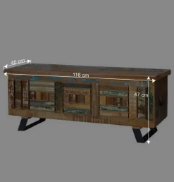 Wohnen Holztruhen*Shabby Chic Truhe aus Recyclingholz - Tunar