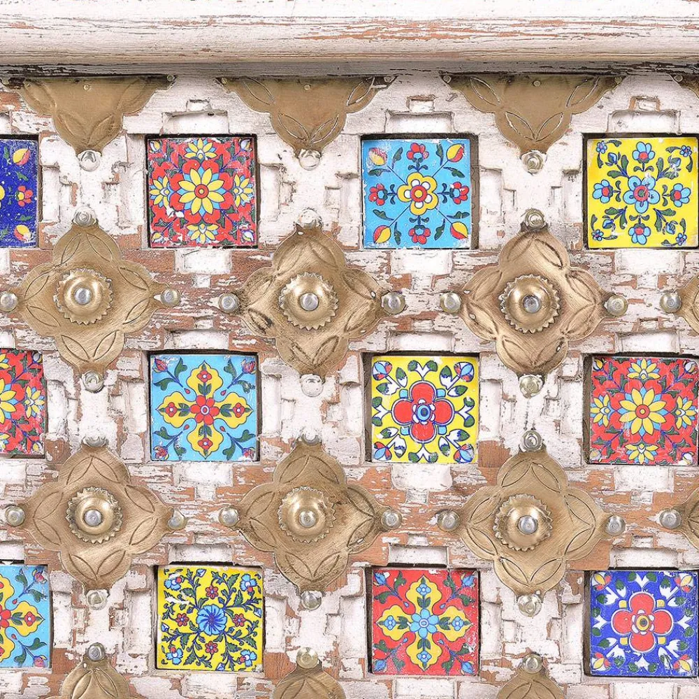 Wohnen Shabby Chic Truhe in Antikweiß - Mirell