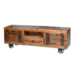 Wohnen Shabby Chic Möbel*Shabby Chic TV Lowboard aus Recyclingholz - Vatrima