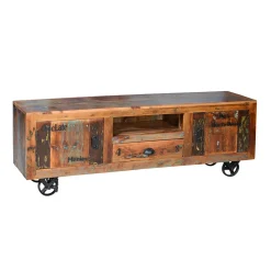 Wohnen Shabby Chic Möbel*Shabby Chic TV Lowboard aus Recyclingholz - Vatrima