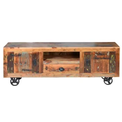 Wohnen Shabby Chic Möbel*Shabby Chic TV Lowboard aus Recyclingholz - Vatrima