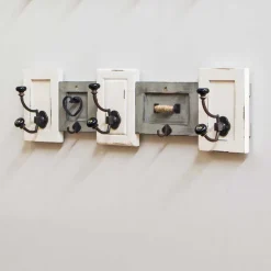 Wohnen Garderoben|Garderoben*Shabby Chic Wandgarderobe aus Holz lackiert - Iwalian