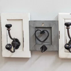 Wohnen Garderoben|Garderoben*Shabby Chic Wandgarderobe aus Holz lackiert - Iwalian