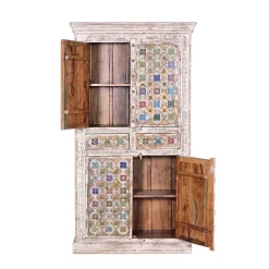 Wohnen Shabby Chic Wohnzimmerschrank in Antikweiß - Mirell