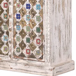 Wohnen Shabby Chic Wohnzimmerschrank in Antikweiß - Mirell