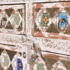 Wohnen Shabby Chic Wohnzimmerschrank in Antikweiß - Mirell