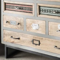 Wohnen Küchenschränke|Landhausmöbel*Shabby Design Highboard aus Recyclingholz - Nuro