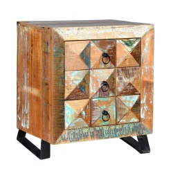 Wohnen Nachttische|Shabby Chic Möbel*Shabby Design Nachtkommode aus Recyclingholz - Zeremonia