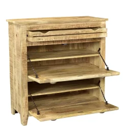 Wohnen Shabby Design Schuhschrank mit 2 Klappen - Suennas