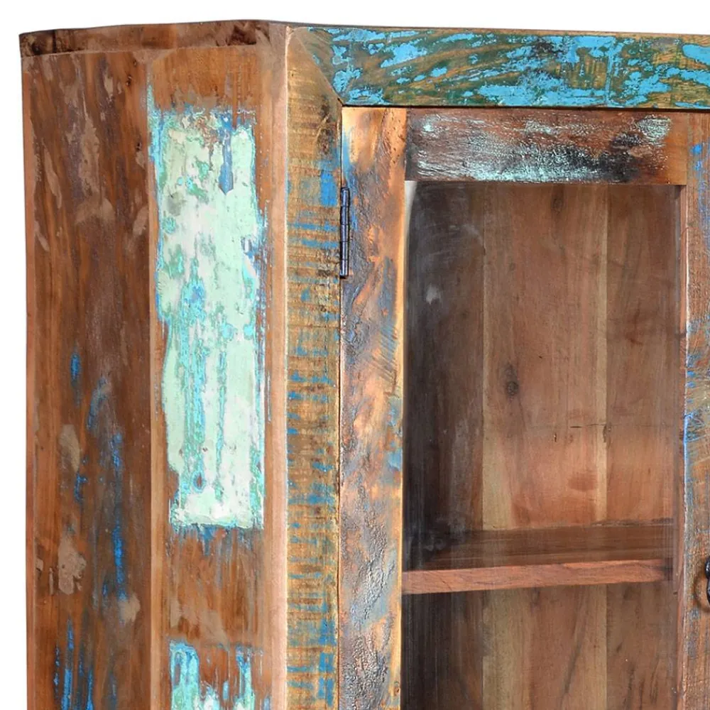 Wohnen Shabby Design Vitrine aus Recyclingholz - Zeremonia