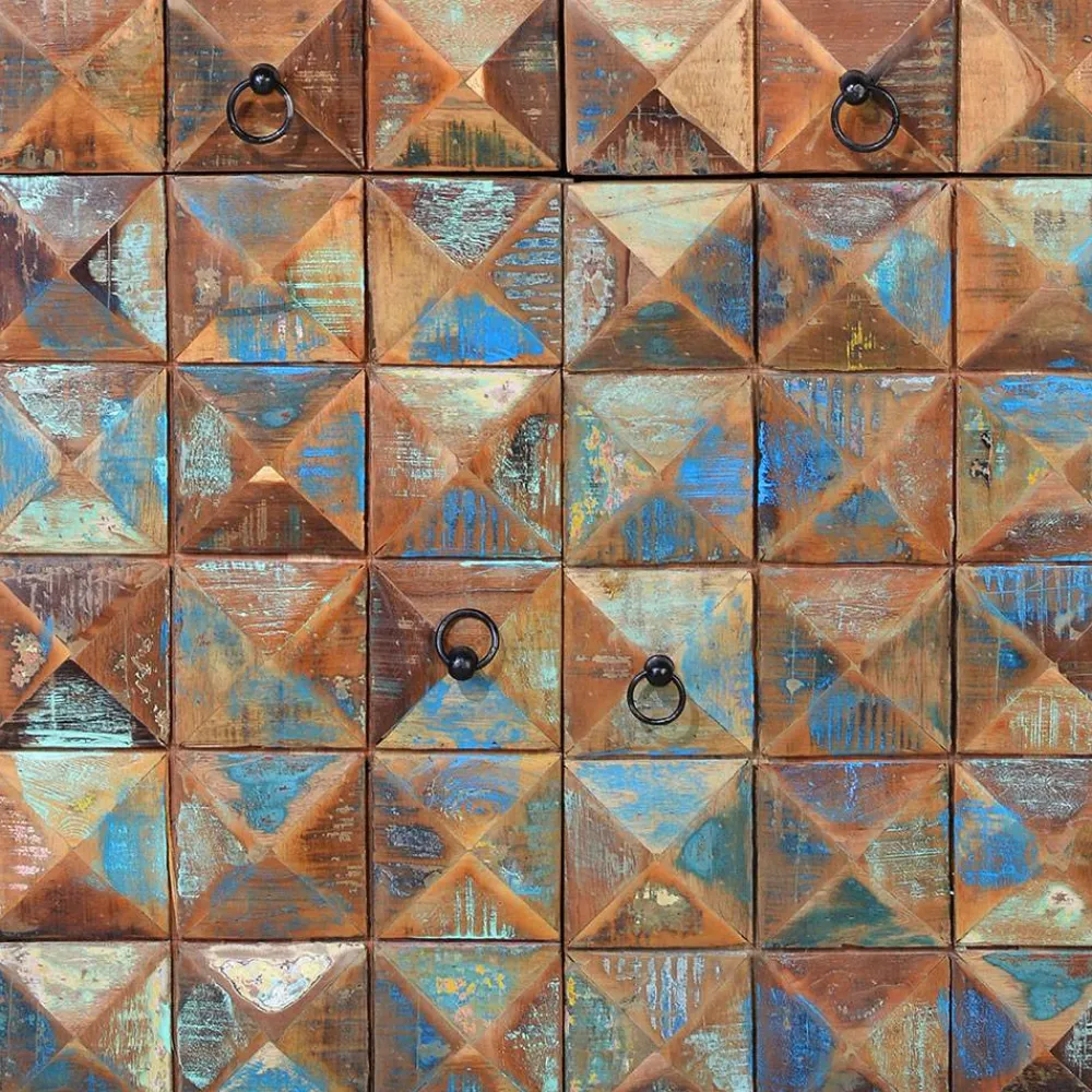 Wohnen Shabby Design Vitrine aus Recyclingholz - Zeremonia