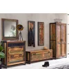 Wohnen Shabby Garderobenmöbel aus Massivholz - Ensley (sechsteilig)