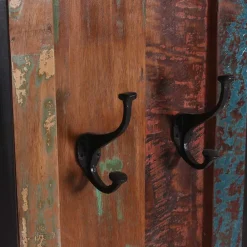 Wohnen Shabby Chic Möbel|Diele Komplett*Shabby Garderobenpaneels & Bank - Ensley (dreiteilig)