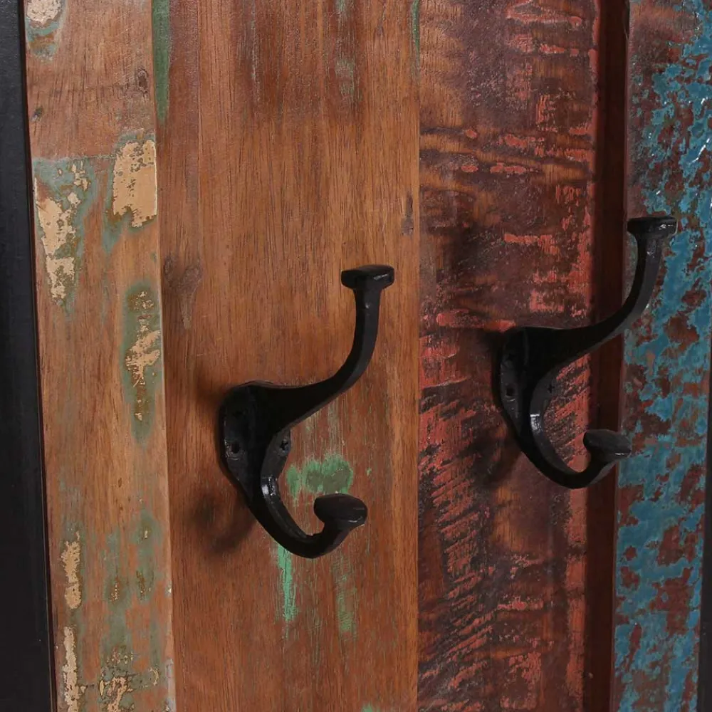 Wohnen Shabby Chic Möbel|Diele Komplett*Shabby Garderobenpaneels & Bank - Ensley (dreiteilig)