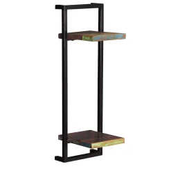 Wohnen Shabby Hängeregal Set in Bunt & Schwarz - Jamaica (dreiteilig)