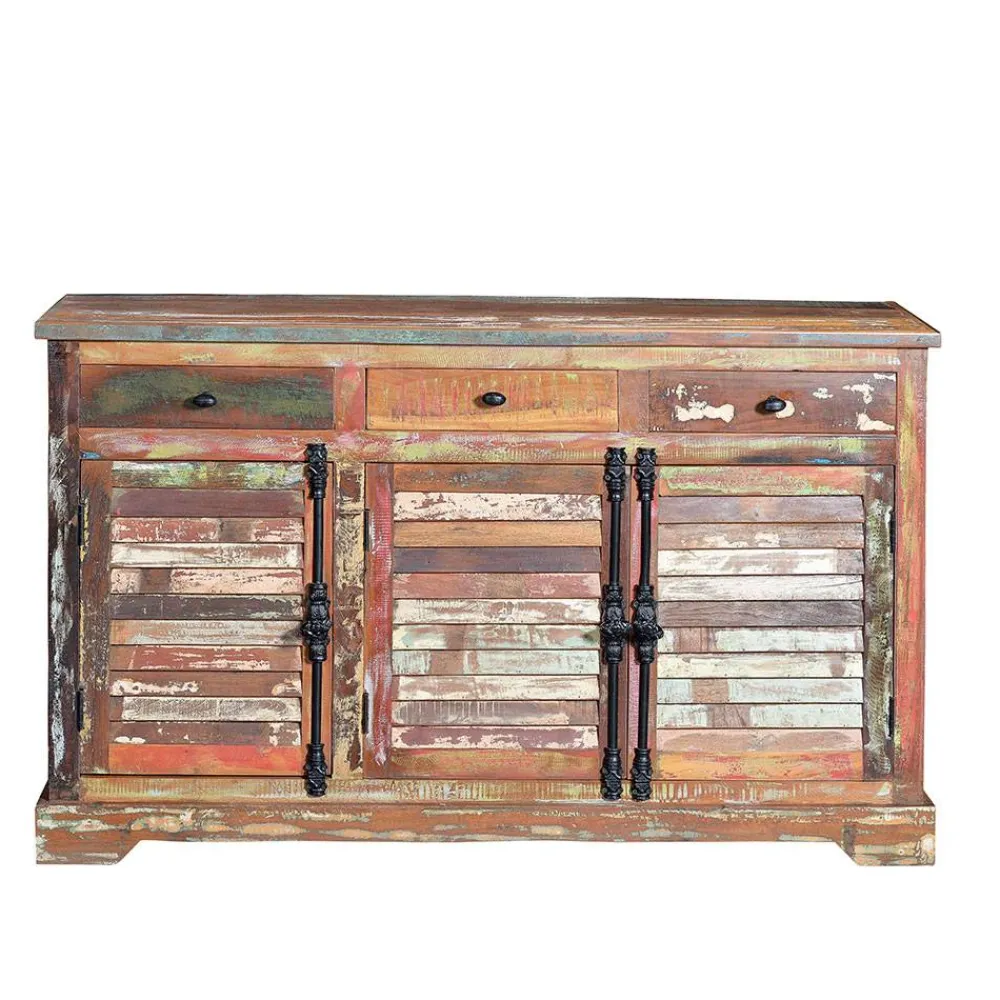 Wohnen Shabby Style Sideboard aus Altholz - Manna