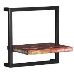 Wohnen Shabby Wandregale mit Flaschenablage - Jamaica (siebenteilig)