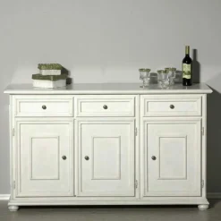 Wohnen Sideboard in Antikweiß - Vicina
