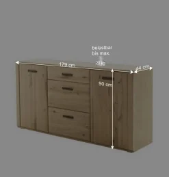 Wohnen Küchenschränke|Sideboards*Sideboard in Asteiche Hell - Jevedaz