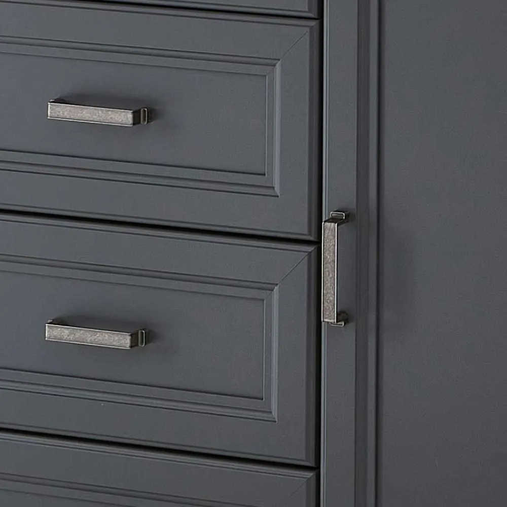 Wohnen Sideboard in Dunkelgrau und Eiche - Joe