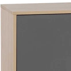 Wohnen Sideboards & Kommoden|Sideboards & Kommoden*Sideboard in Eiche Hell NB & Dunkelgrau - Dranico