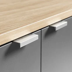 Wohnen Sideboards & Kommoden|Sideboards & Kommoden*Sideboard in Eiche Hell NB & Dunkelgrau - Dranico