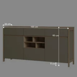 Wohnen Sideboard in Eukalyptus und Eiche Optik - Promo